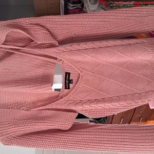 Knitted shoulder cover up with knitted strap top!